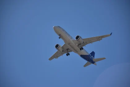 Airplane in Flight View