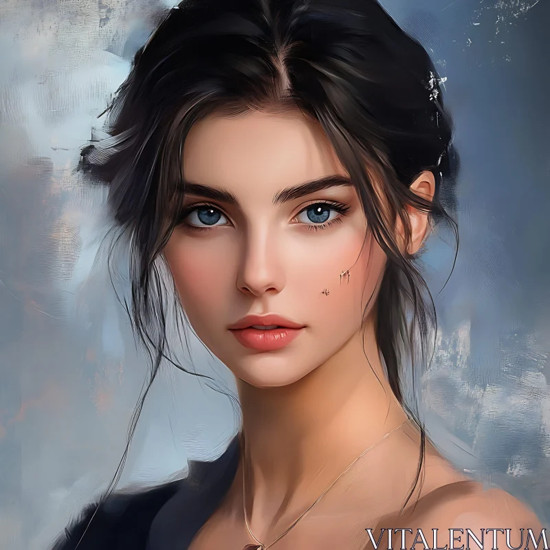 AI ART Elegant Woman Portrait Art