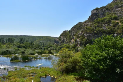 Peaceful River and Green Hills