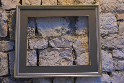 Framed Stone Wall Composition