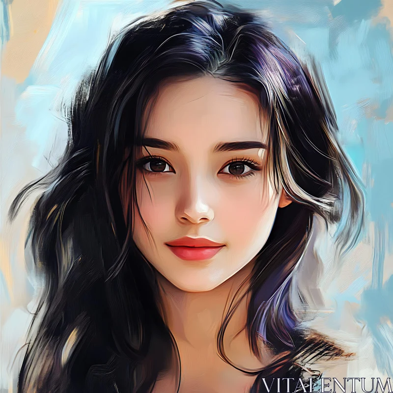 AI ART Artistic Digital Painting of a Woman