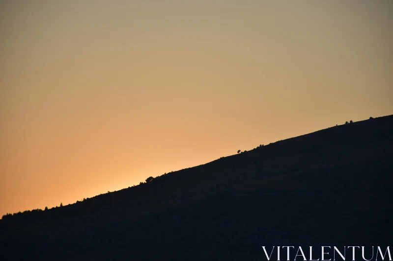 PHOTO Sunset Silhouette Landscape