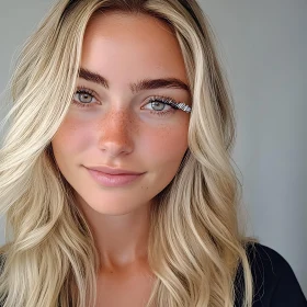 Blonde Woman's Portrait