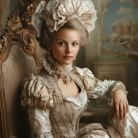 Baroque Era Fashion Portrait