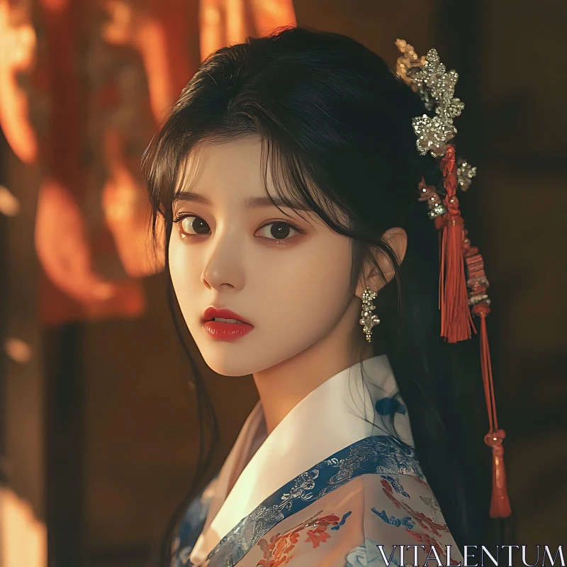 Traditional Asian Woman Portrait