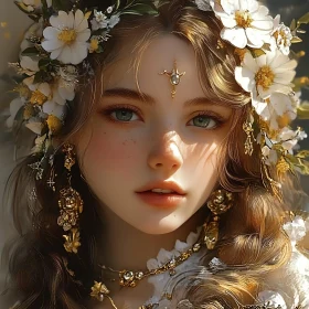 Ethereal Beauty in Floral Adornments