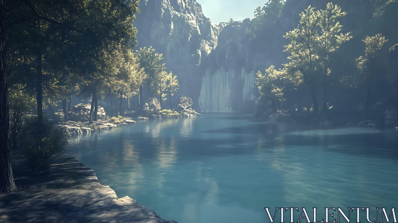 Serene Water Reflections Amidst Natural Beauty Serene Water Reflections Amidst Natural Beauty