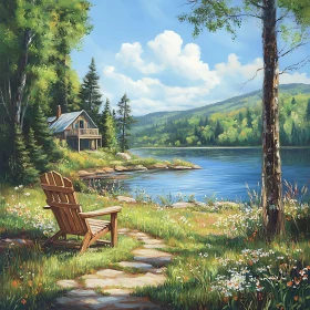 Rustic Cabin by the Peaceful Lake