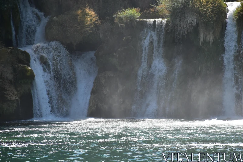 PHOTO Cascading Waters Amidst Nature