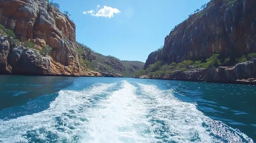 Tranquil River View with Cliffs