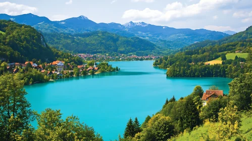 Turquoise Waters and Hillside Village