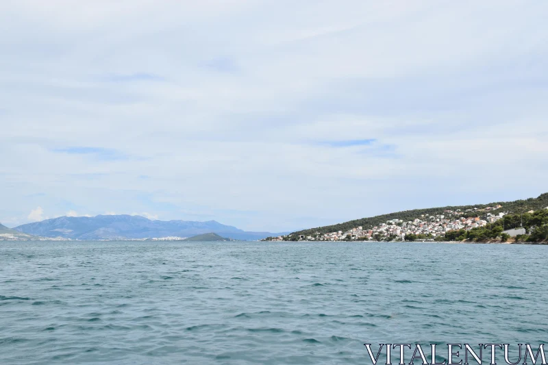 Tranquil Adriatic Sea Village Free Stock Photo