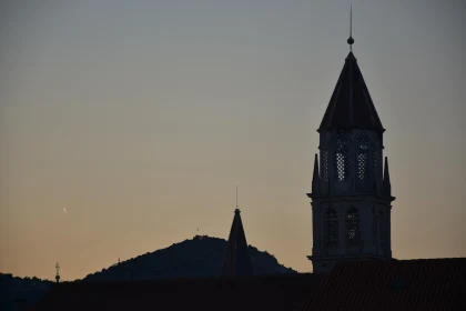 Evening Tower Silhouette in Dubrovnik