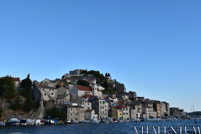 Quaint Croatian Hilltop Village Free Stock Photo