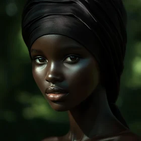 Calm and Elegant Woman Portrait