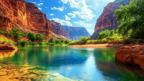 Canyon River Landscape