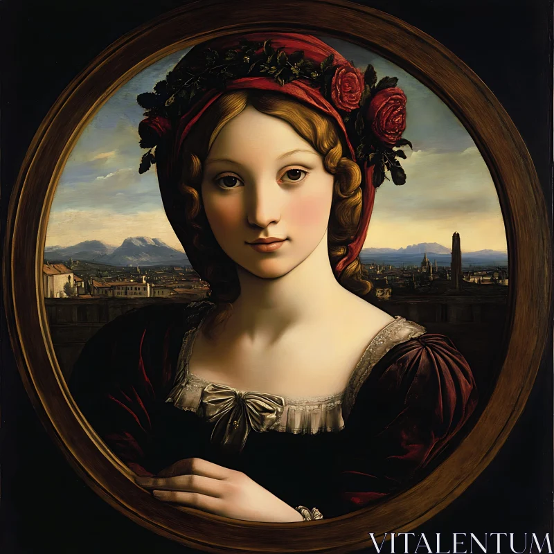 AI ART Classic Renaissance Woman Portrait