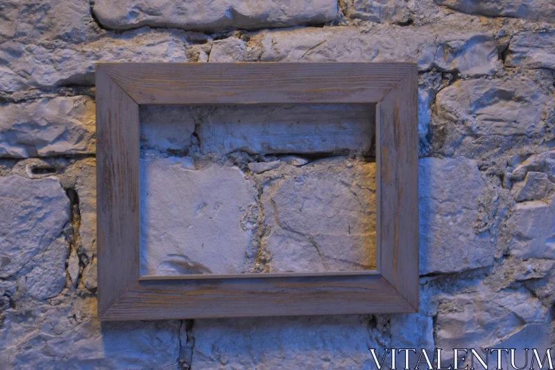 PHOTO Minimal Art with Frame and Stone