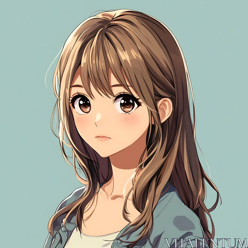 Anime Girl Art - Beautifully Detailed Character Portrait AI Image