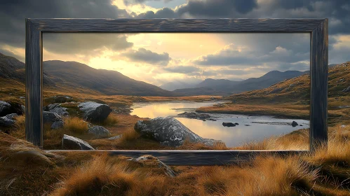 Framed Landscape at Sunset