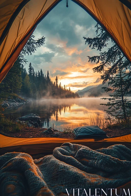 Morning Tranquility by the Lake
