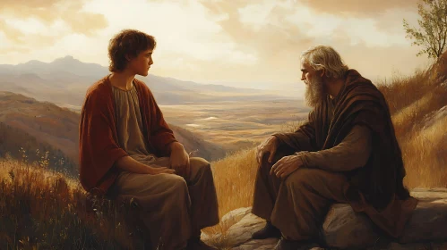 Mentorship and Reflection at Sunset