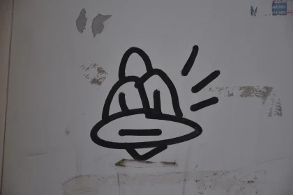 Minimalist Bell Sketch Graffiti