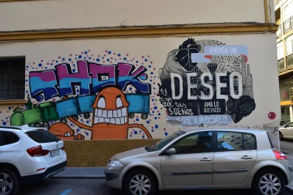 Colorful Urban Wall Art in Spain