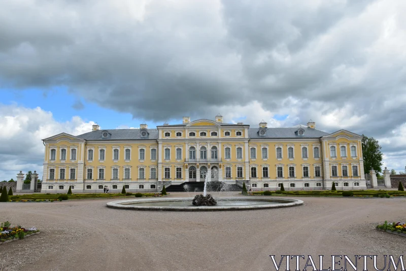 Historic Rundale Palace Exterior Free Stock Photo