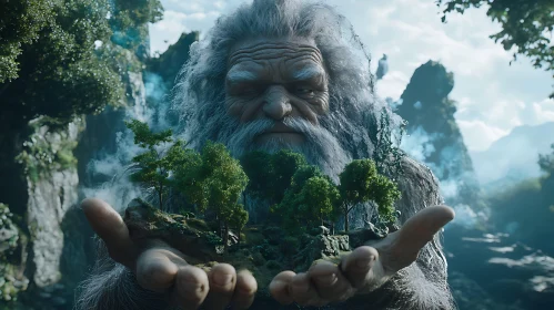 Mythical Giant with Miniature Forest