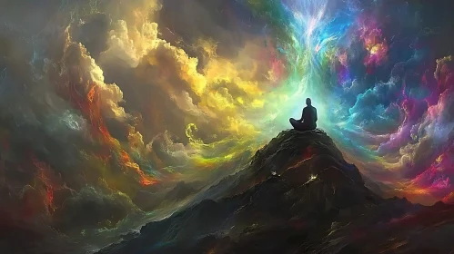 Enlightenment in the Clouds: Surreal Meditation Art