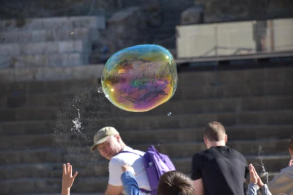 Bubbles and Laughter in the City