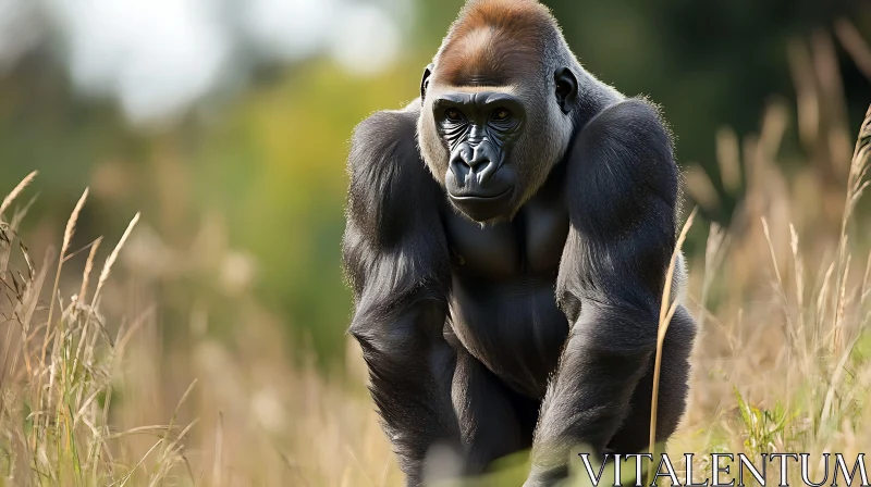 Gorilla in the Wild AI Image