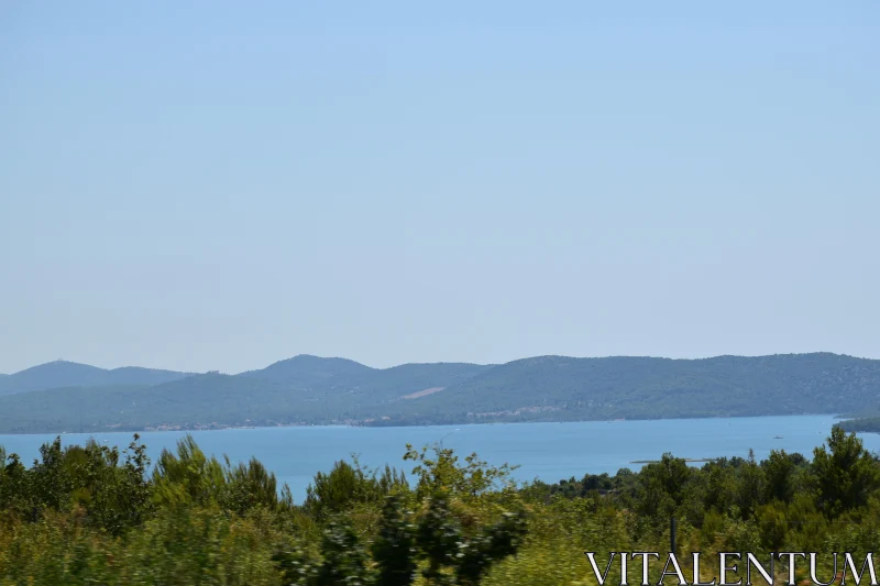 PHOTO Tranquil Coastal Hills Panorama