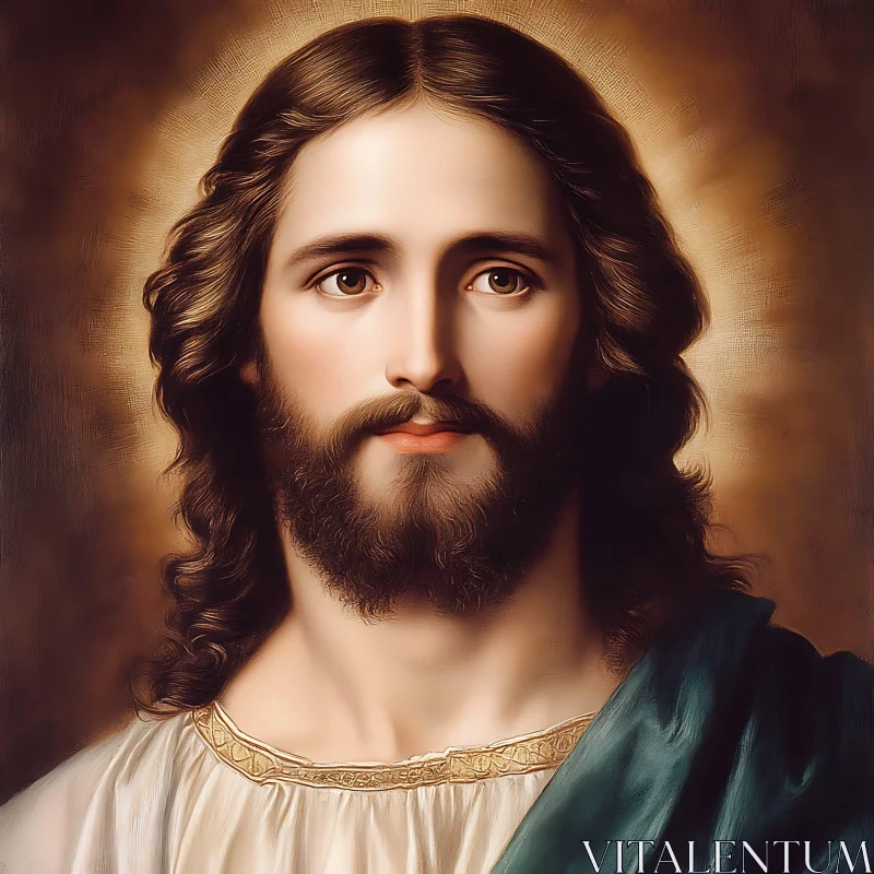 Divine Portrait of Jesus AI Image