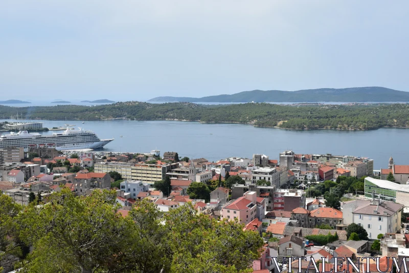 Croatian Harbor Cityscape Free Stock Photo