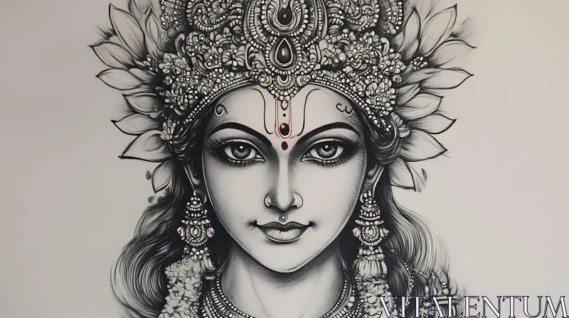 AI ART Divine Portrait of a Goddess