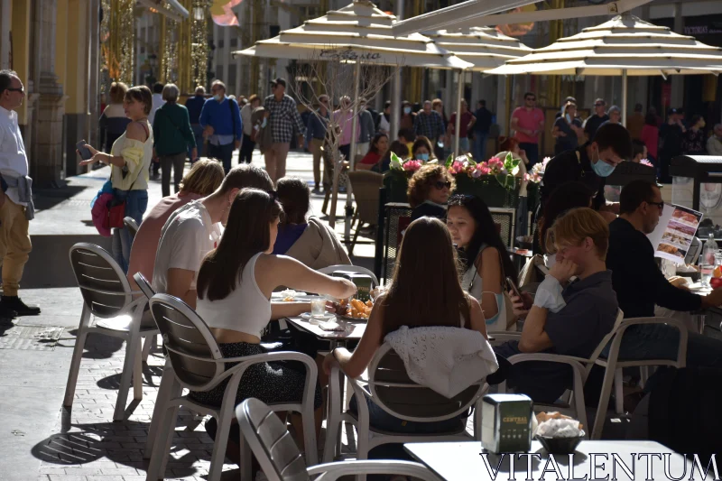 PHOTO Sunlit City Socializing