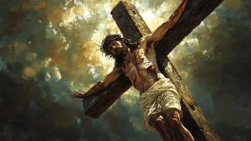 Jesus on the Cross - Impactful Christian Art