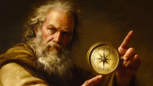 Wise Elder with Compass