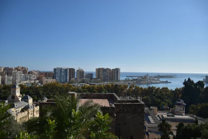 Urban View of Malaga's Coastal Architecture