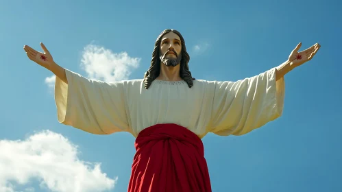 Jesus Statue Embracing the Sky