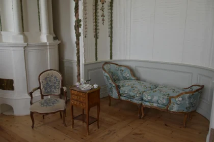 Classic Parlor with Floral Upholstery