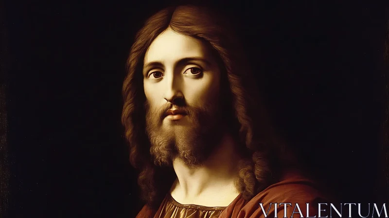 AI ART Jesus Christ Portrait Painting