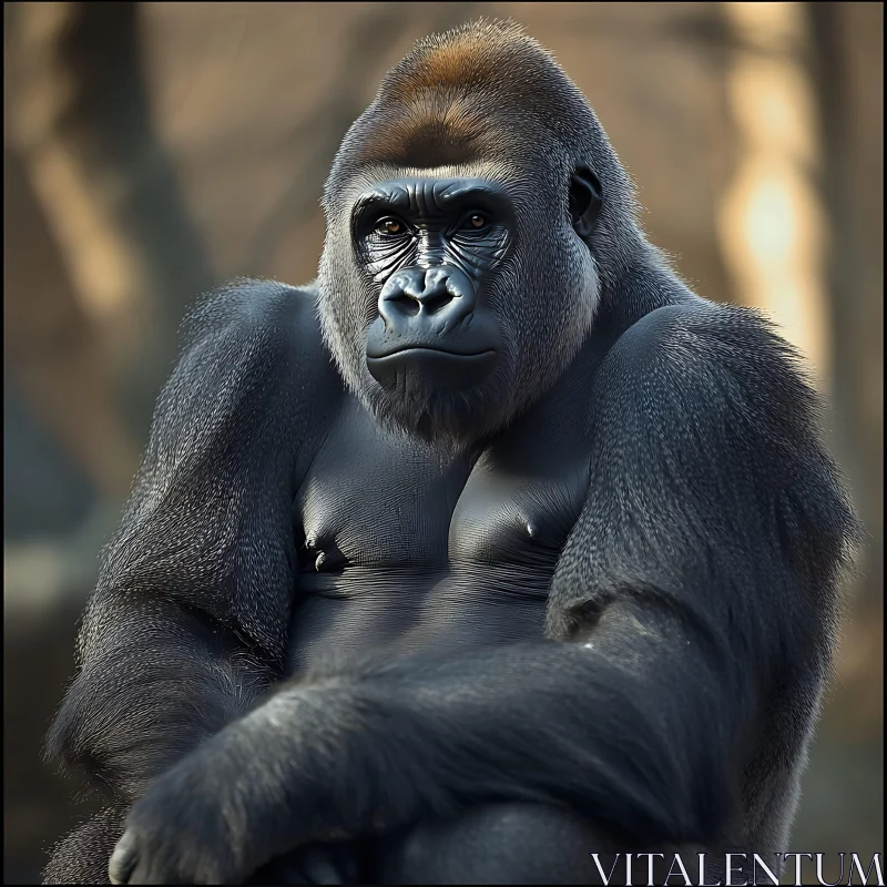 AI ART Gorilla Portrait