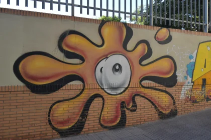 Cartoon Eye Street Art