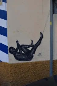 Upside Down Figure Graffiti