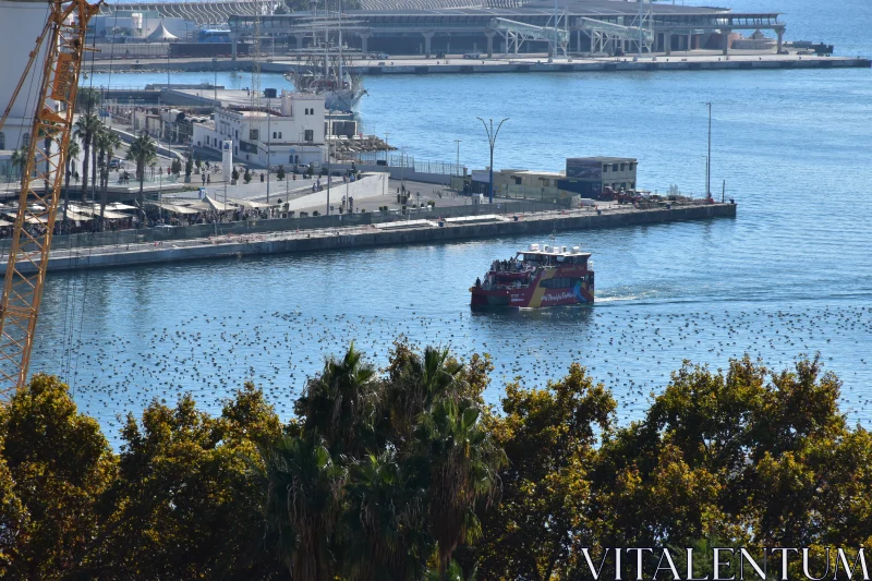 Picturesque Malaga Waterfront Free Stock Photo