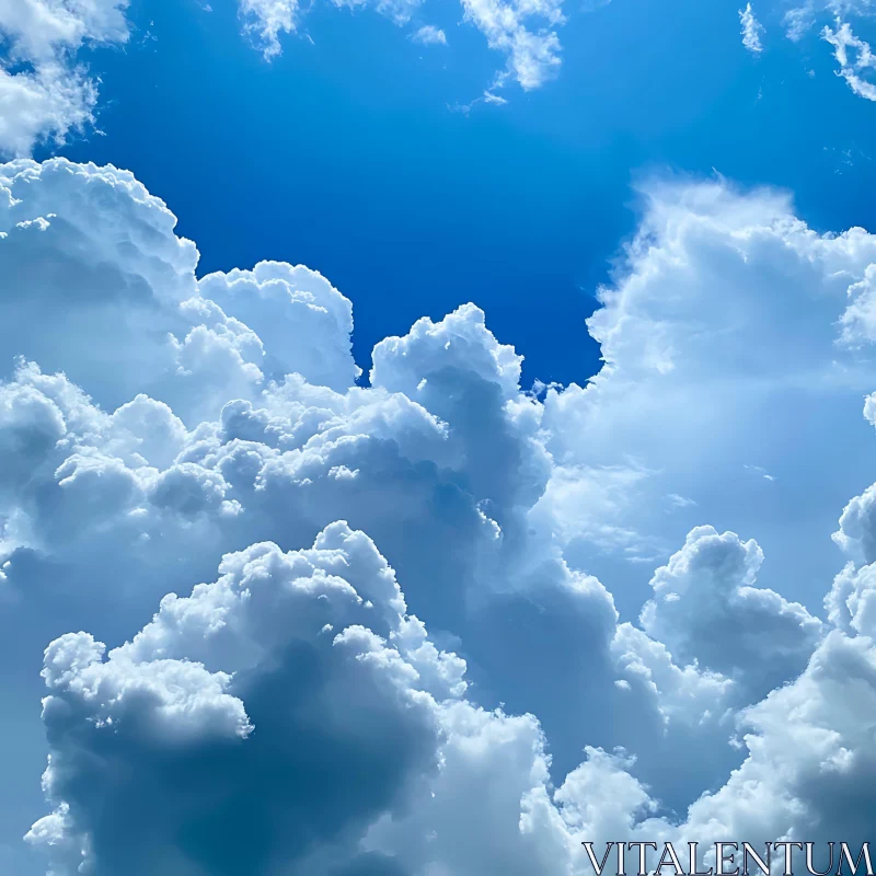 Impressive Fluffy Clouds Against Azure Impressive Fluffy Clouds Against Azure