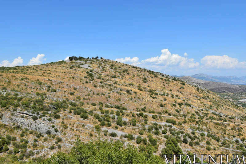 Tranquil Mediterranean Hills Free Stock Photo